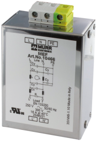 MEF EMC-FILTER 1-PHASE 2-STAGE  10472